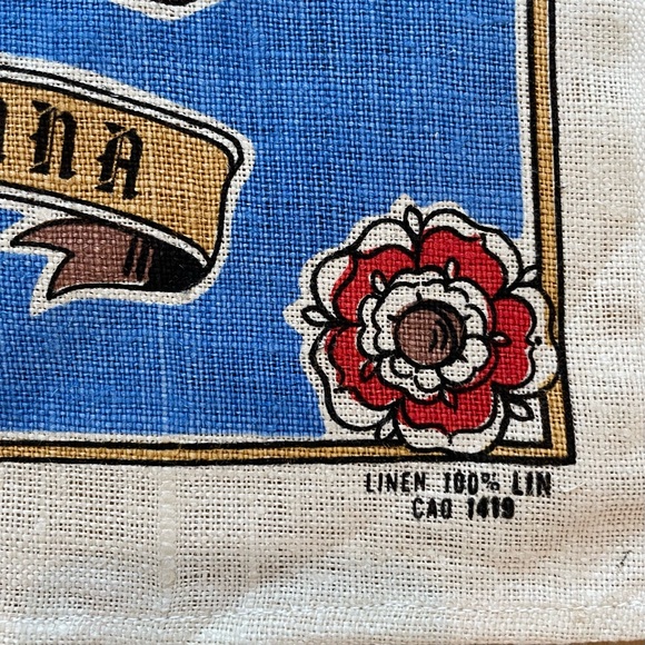 Linen tea towel featuring Charles and Diana the Royal Wedding 1981. - Picture 5 of 5